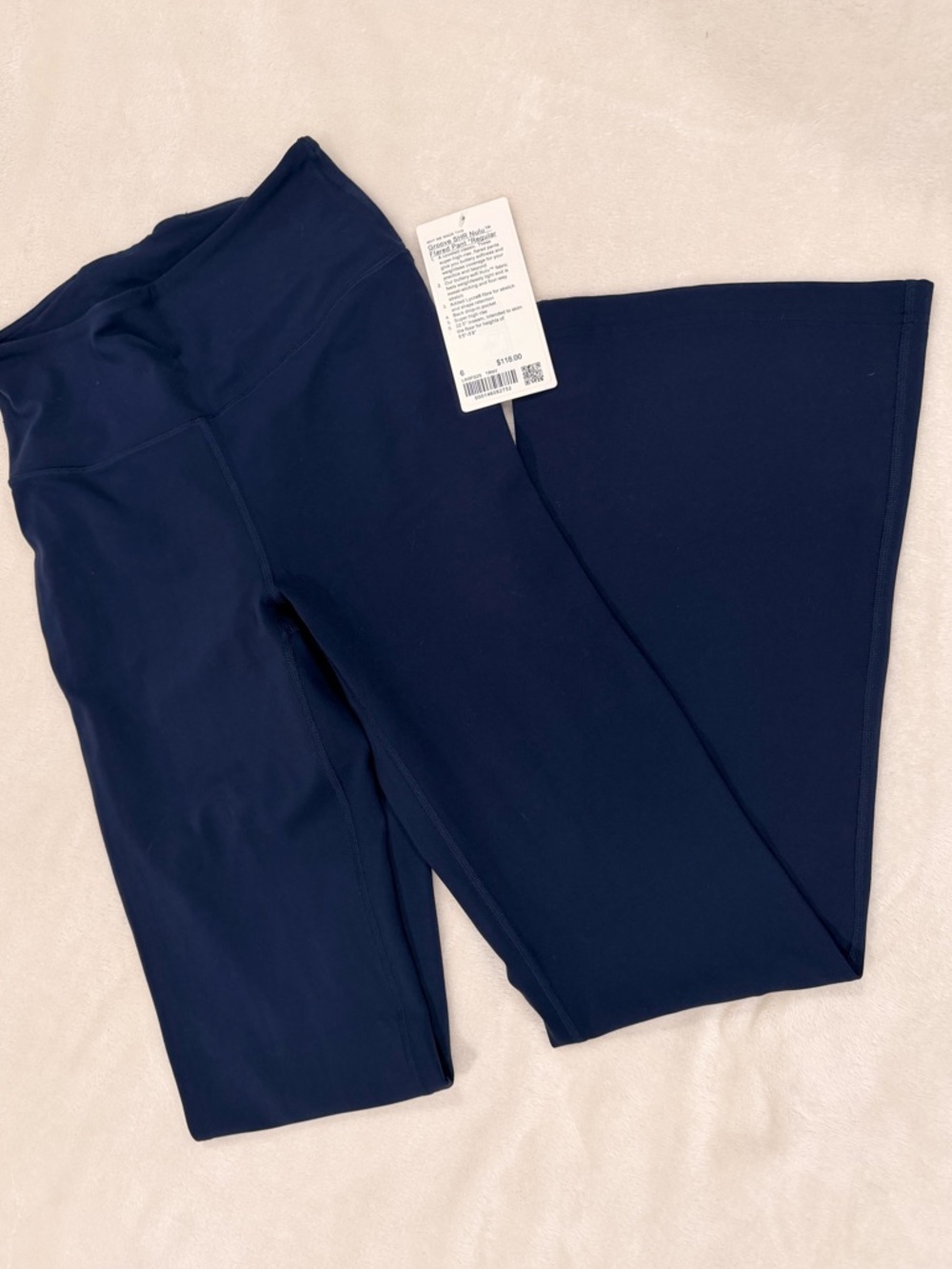 Lululemon Navy High-Waist Flare Leggings - Picture 3 of 3
